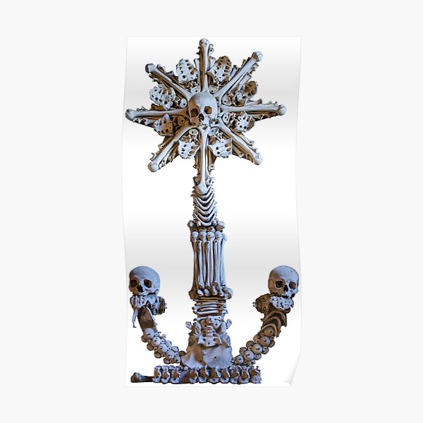 Sedlec Ossuary Monstrance Photo Art Human Bone Church Mystery Skulls