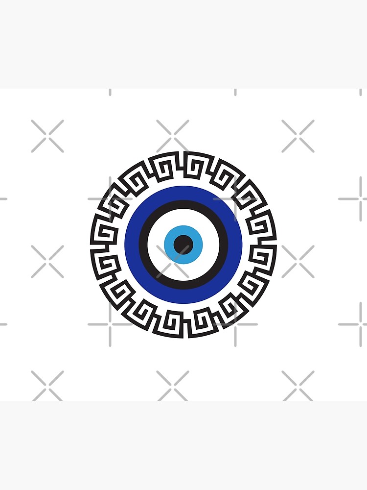 World evil eye tarot card style sticker, the world - Depop