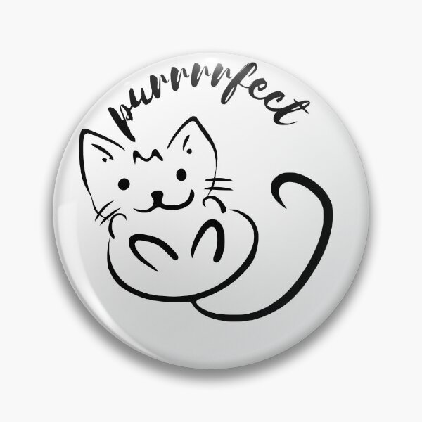 Item preview, Cat lovers black kitty purr, perfect, love cat, kitten tshirt, cat sticker, cat merch designed and sold by Paintingladycat.