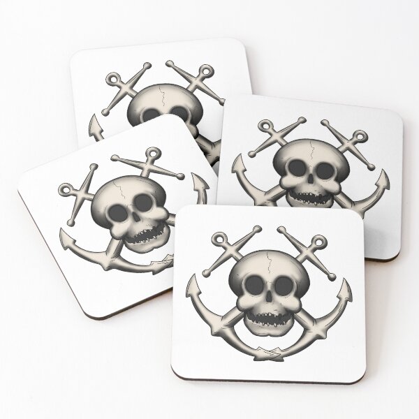 Item preview, Anchor skull tattoo jolly roger - No overlay designed and sold by Beano Supremo.