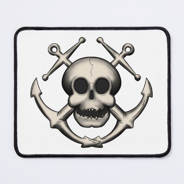 Item preview, Anchor skull tattoo jolly roger - No overlay designed and sold by Beano Supremo.