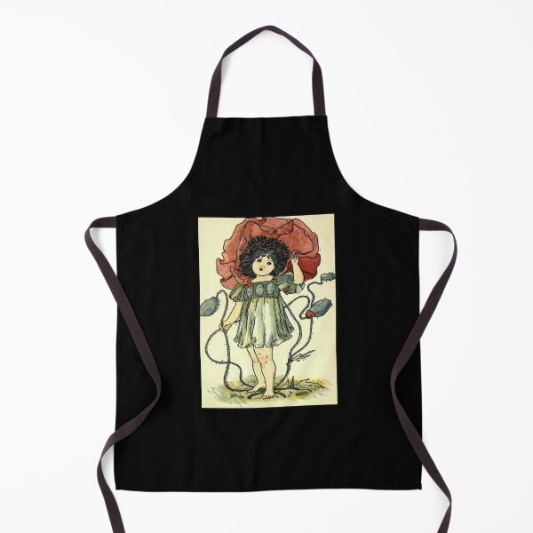 Item preview, Vintage Flower Girl, Poppy- 1901 Book Illustration designed and sold by MountMercantile.