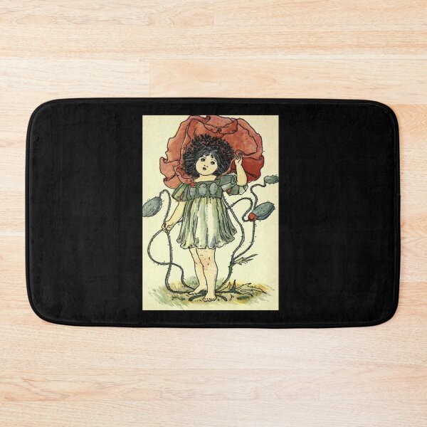 Item preview, Vintage Flower Girl, Poppy- 1901 Book Illustration designed and sold by MountMercantile.