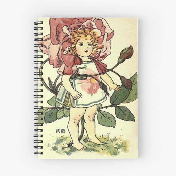 Item preview, Vintage Flower Girl, Rose- 1901 Book Illustration designed and sold by MountMercantile.
