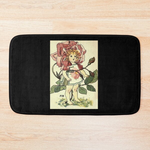 Item preview, Vintage Flower Girl, Rose- 1901 Book Illustration designed and sold by MountMercantile.