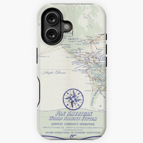 Item preview, Pan Am (Pan American) Airlines World Route Map Circa 1955 designed and sold by Designs by Kool Kat.