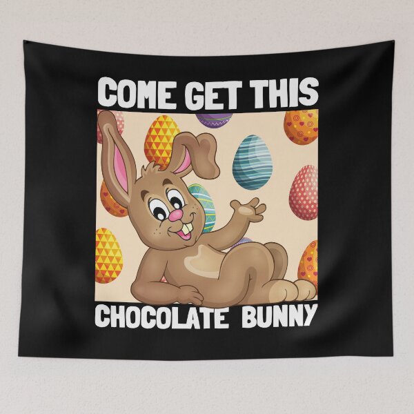 Item preview, Flirty Easter Bunny With Eggs Easter Pun/ Funny Easter designed and sold by Designs By YL.