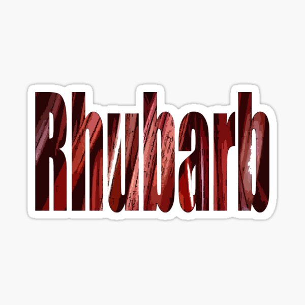 rhubarb Sticker