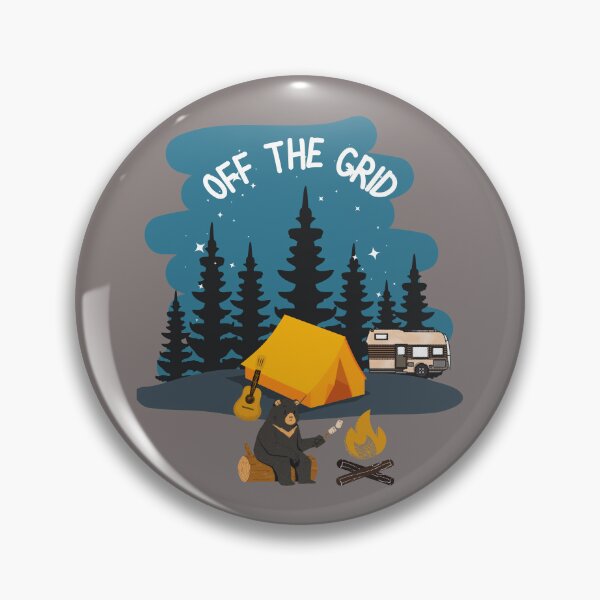 Item preview, Off the Grid Bear Camping - Introvert - Funny Camping Merch designed and sold by Pawfect-Purr.