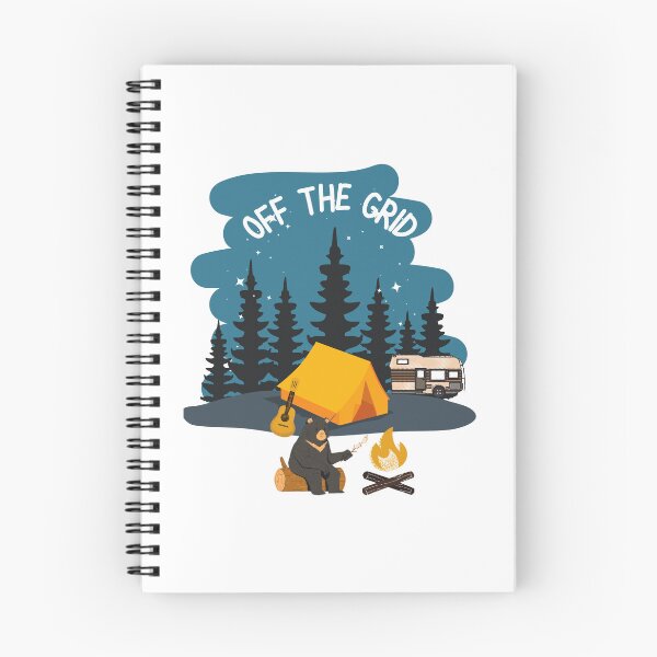 Item preview, Off the Grid Bear Camping - Introvert - Funny Camping Merch designed and sold by Pawfect-Purr.
