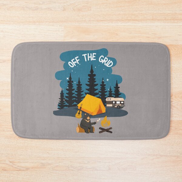 Item preview, Off the Grid Bear Camping - Introvert - Funny Camping Merch designed and sold by Pawfect-Purr.