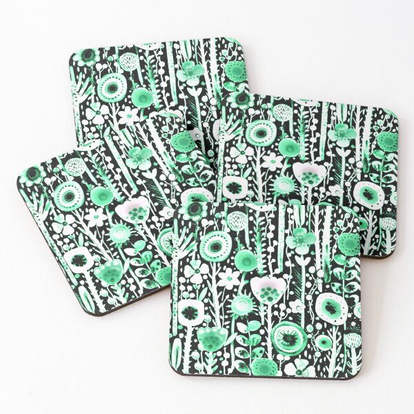 Item preview, Flowers green pattern designed and sold by Zukhra79.