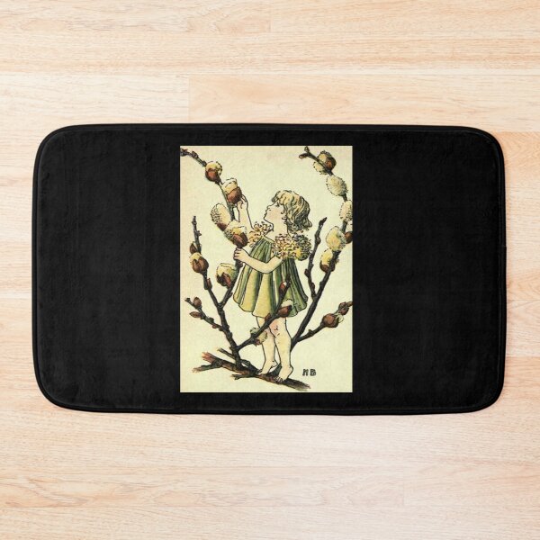 Item preview, Vintage Flower Girl, Willow- 1901 Book Illustration designed and sold by MountMercantile.