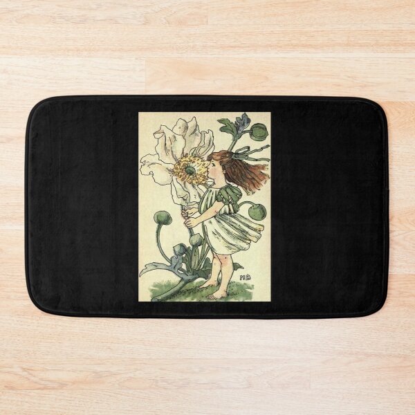 Item preview, Vintage Flower Girl, Windflower- 1901 Book Illustration designed and sold by MountMercantile.