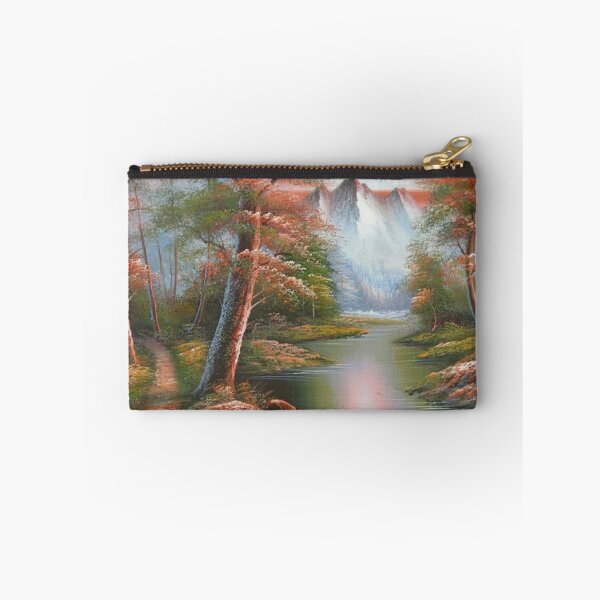 Item preview, Autumn forest with stream and mountain designed and sold by lerta.