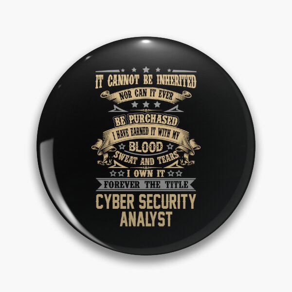 Item preview, Cyber Security Analyst T Shirt - Forever The Title Job Gift Item Tee designed and sold by celiagomez456.