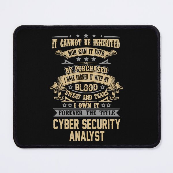 Item preview, Cyber Security Analyst T Shirt - Forever The Title Job Gift Item Tee designed and sold by celiagomez456.