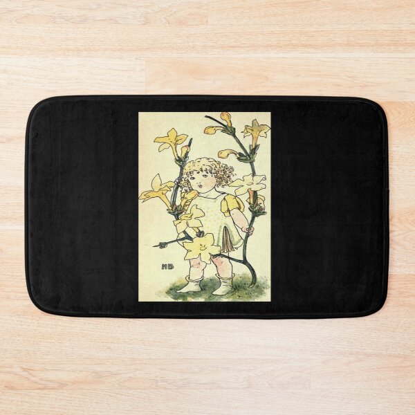Item preview, Vintage Flower Girl, Winter Jasmine- 1901 Book Illustration designed and sold by MountMercantile.