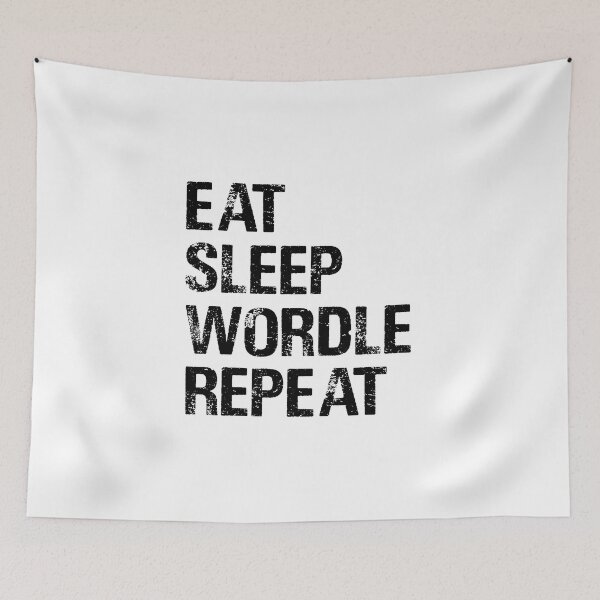Item preview, EAT SLEEP WORDLE REPEAT designed and sold by Sadil.