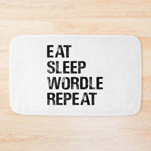 Item preview, EAT SLEEP WORDLE REPEAT designed and sold by Sadil.