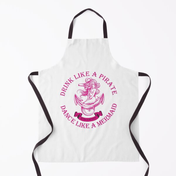 Item preview, Drink Like A Pirate Dance Like A Mermaid Ladies Retro T designed and sold by PineappleBlend.