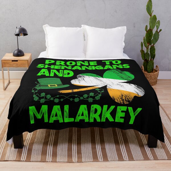Item preview, Prone to Shenanigans and Malarkey, St. Patricks Day Grunge designed and sold by ACC .