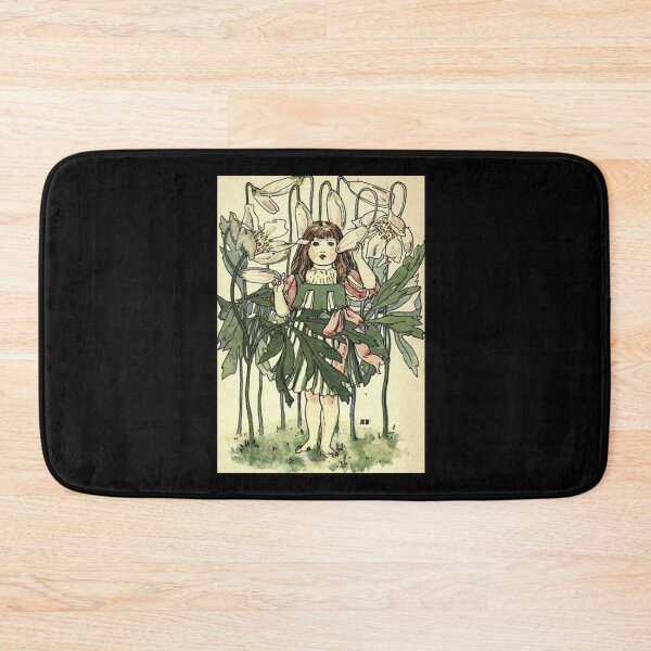 Item preview, Vintage Flower Girl, Wood Anenome- 1901 Book Illustration designed and sold by MountMercantile.