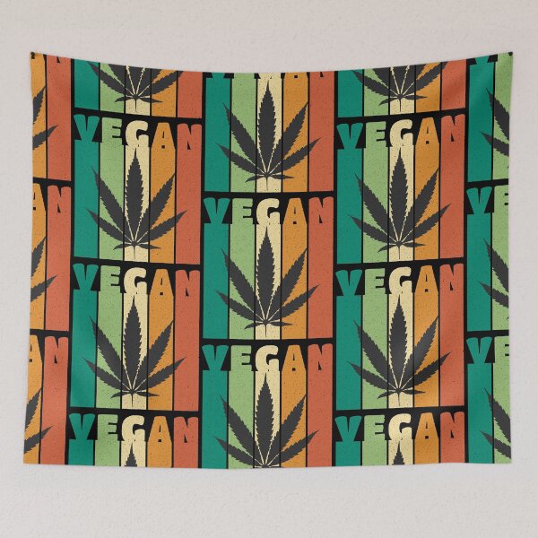 Item preview, Vegan Weed Vintage Colors designed and sold by Qudkin.