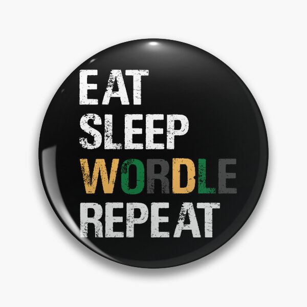 Item preview, EAT SLEEP WORDLE REPEAT designed and sold by Sadil.