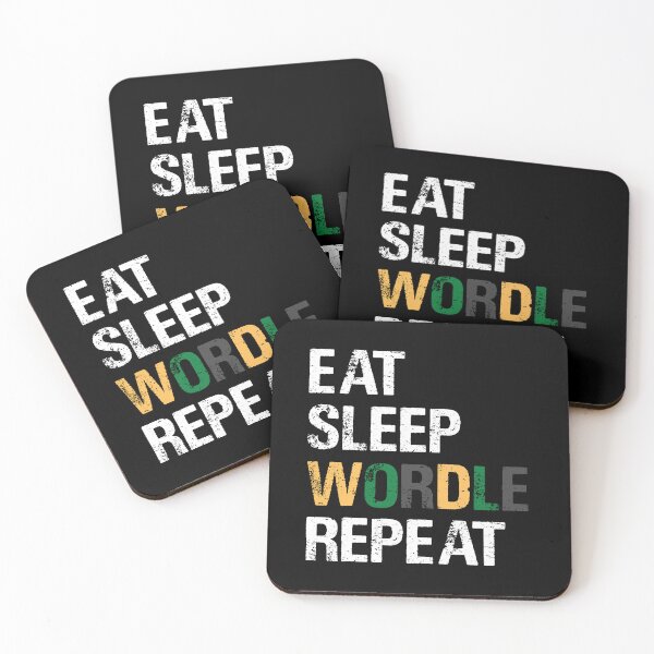 Item preview, EAT SLEEP WORDLE REPEAT designed and sold by Sadil.
