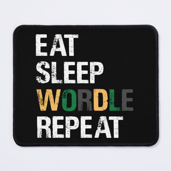 Item preview, EAT SLEEP WORDLE REPEAT designed and sold by Sadil.