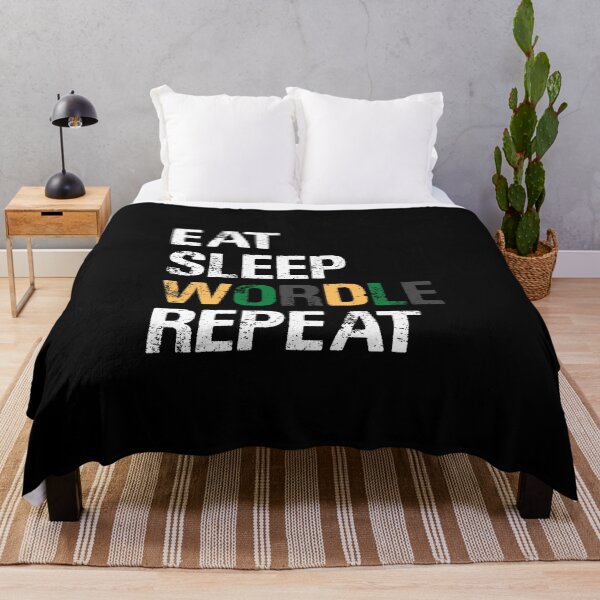 Item preview, EAT SLEEP WORDLE REPEAT designed and sold by Sadil.