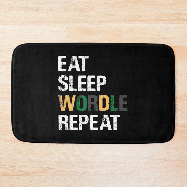 Item preview, EAT SLEEP WORDLE REPEAT designed and sold by Sadil.