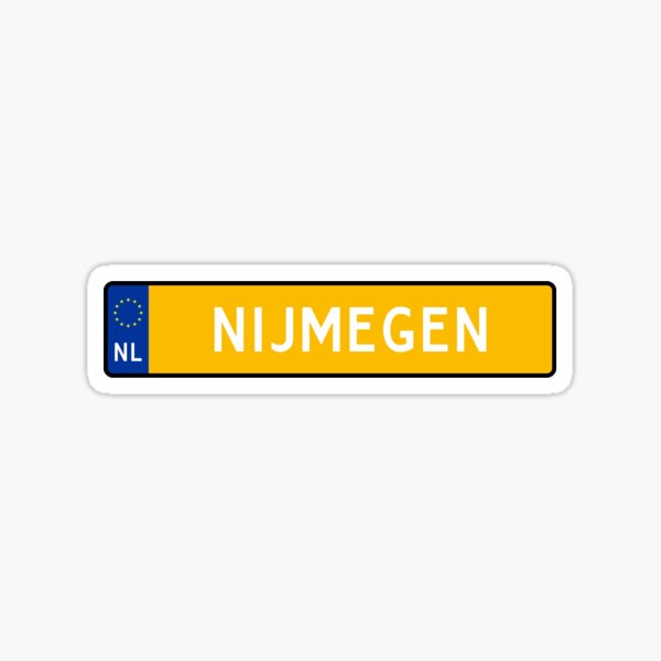Nijmegen Kenteken Sticker