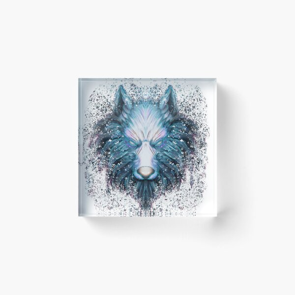 Item preview,  REVAMPED BLUE WOLF (white tshirts) designed and sold by StayCool3d.