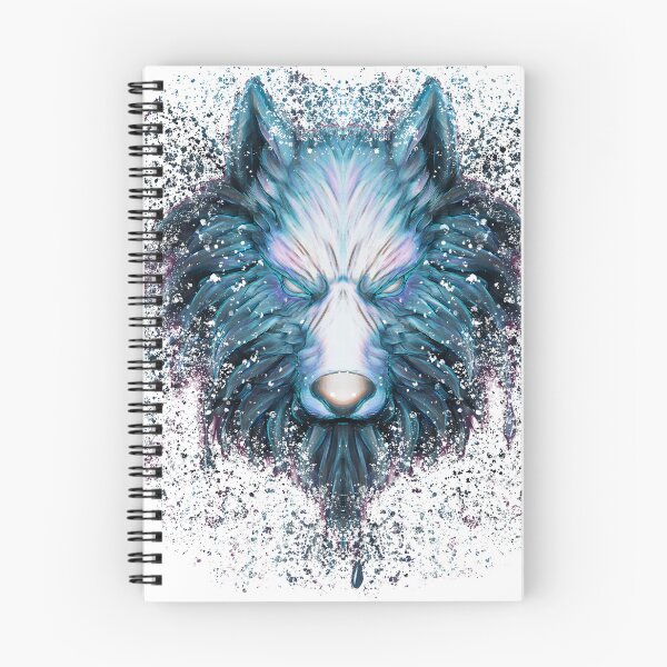 Artikelvorschau, ÜBERARBEITETER BLAUER WOLF (weiße T-Shirts) entworfen und verkauft von StayCool3d.