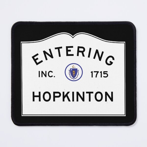 Item preview, Entering Hopkinton Massachusetts - Commonwealth of Massachusetts Road Sign designed and sold by NewNomads.