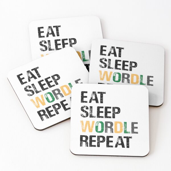 Item preview, EAT SLEEP WORDLE REPEAT designed and sold by Sadil.