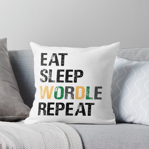 Item preview, EAT SLEEP WORDLE REPEAT designed and sold by Sadil.