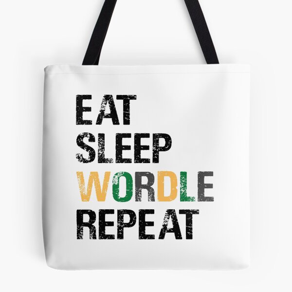 Item preview, EAT SLEEP WORDLE REPEAT designed and sold by Sadil.