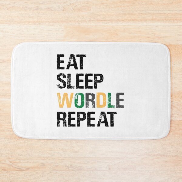 Item preview, EAT SLEEP WORDLE REPEAT designed and sold by Sadil.