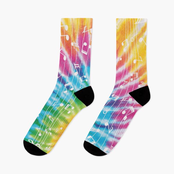 Item preview, Tie Dye Pattern With  Music Notes On A Staff designed and sold by Primroaddesigns.