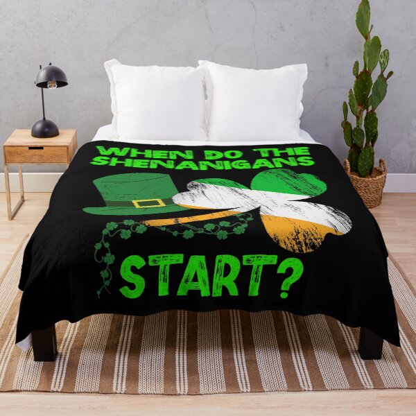 Item preview, When do the Shenanigans Start, St. Patricks Day Grunge  designed and sold by ACC .