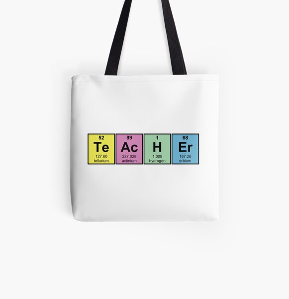 Science Teacher Chemical Elements All Over Print Tote Bag