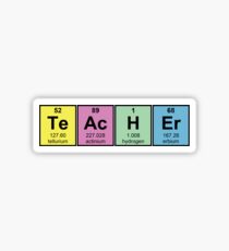 Science Teacher Chemical Elements Sticker