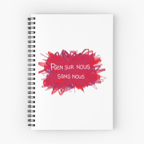 Item preview, Nothing about us without us (purple red explosion white background) designed and sold by MentaLee.