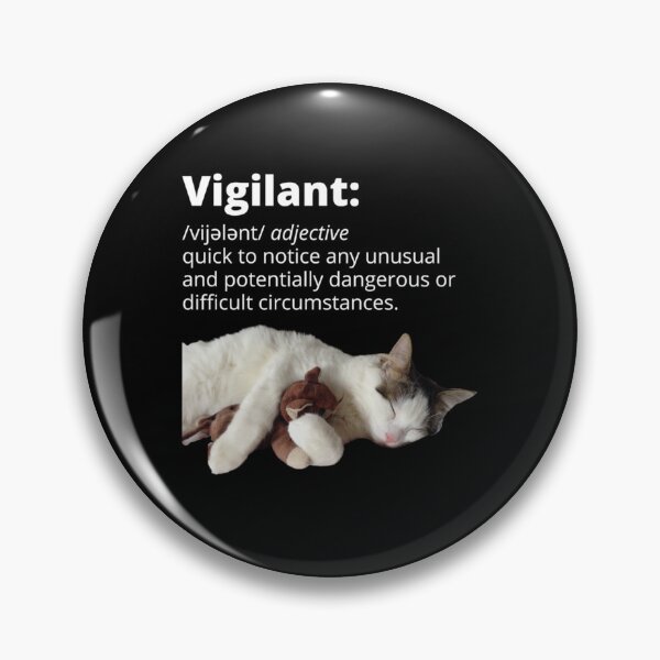 Item preview, Vigilant Cat designed and sold by Rosalinde Zander.