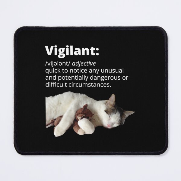 Item preview, Vigilant Cat designed and sold by Rosalinde Zander.