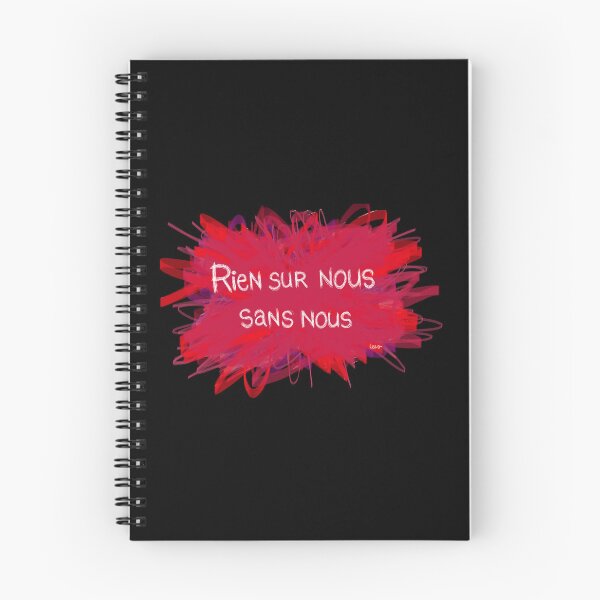 Item preview, Nothing about us without us (purple red explosion black background) designed and sold by MentaLee.