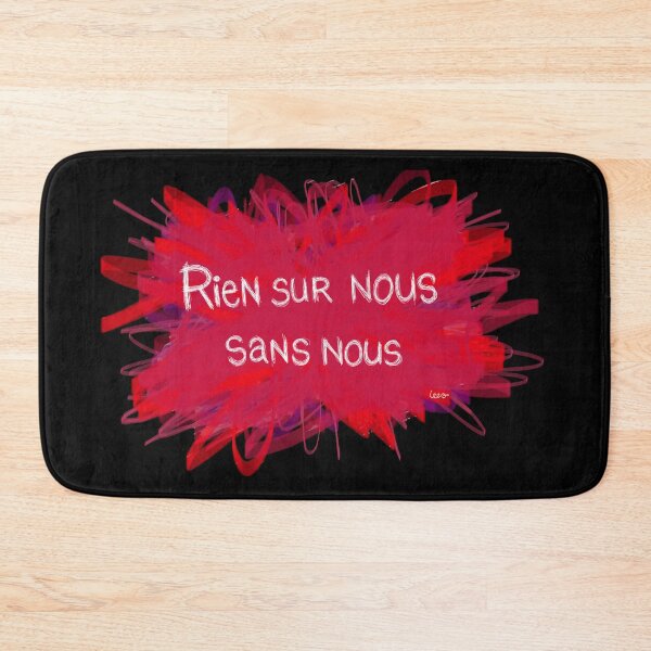 Item preview, Nothing about us without us (purple red explosion black background) designed and sold by MentaLee.